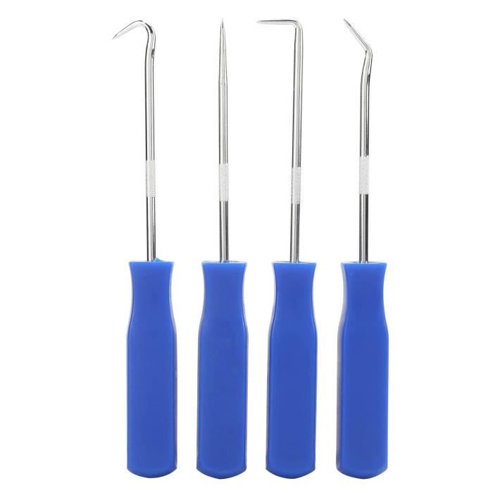 Lot De 4 Tournevis Pour Joint D'Huile - Crochets Et Extracteurs De Joint Torique Auto - Acier Inoxydable