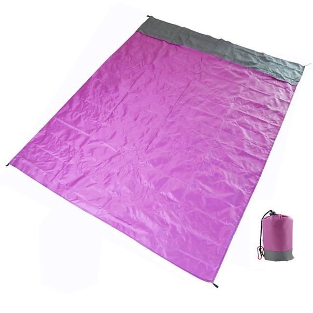 NINGESHOP Tapis De Plage Anti-sable 200x210cm - Léger Et Imperméable - Sac Inclus