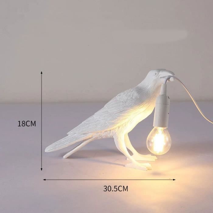White Standing Lampe décorative en résine Lucky Bird veilleuse de chambre à  coucher lampe de chevet pour salon lampe ,LAMPE A POSER - Cdiscount Maison