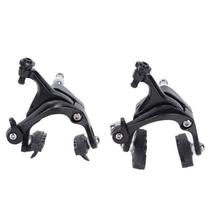 Étriers De Frein V-Brake Pour Vélo De Route - 1 Paire - Aluminium - Distance Entre Fixations 48-63 Mm - Plaquettes Incluses