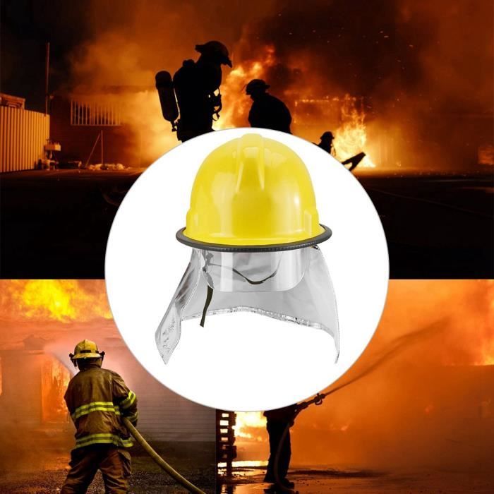 Bavette Anti-Chaleur Pour Casque De Soudure - Coton Et Cuir Ignifugé - Amovible Et Compatible Avec La Plupart Des Casques