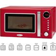 Clatronic Micro-ondes MWG 790, 44 cm, avec minuterie, Rouge rouge-1