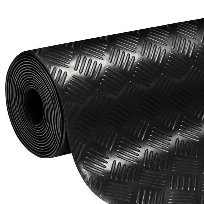 Tapis De Protection En Caoutchouc à Picots - 150x100cm - Antidérapant Pour Garage Ou Atelier