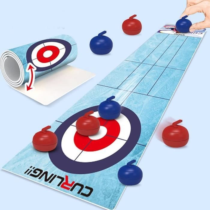 Jeu de curling de table Jeu de société de Curling, Jouet de Curling de Jeu de curling de table Jeu de société de Curling, Jouet de Curling de