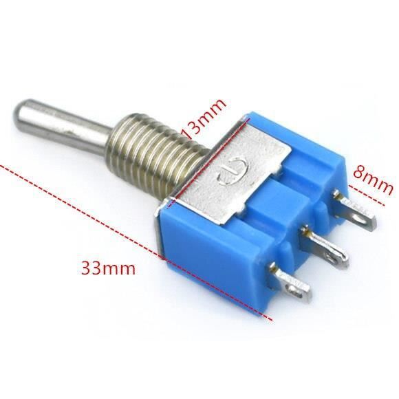 5 X MINI ON/OFF/ON interruttore a levetta miniatura SPDT EUR 16,20 - IT