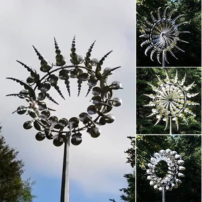 Moulin à vent - ROKOO - Hélices en métal cinétique - Décoration de jardin  patio - Vert - Cdiscount Jeux - Jouets