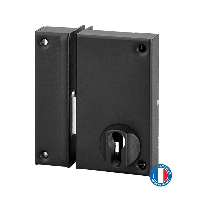Boîtier De Serrure Verticale THIRARD – Double Entrée, à Fouillot, Noir, Pour Porte Extérieure