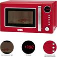 Clatronic Micro-ondes MWG 790, 44 cm, avec minuterie, Rouge rouge-2