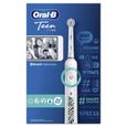 Oral-B Teen Brosse à Dents Électrique Rechargeable, 1 Manche, 1 Brossette, Technologie 3D, Élimine jusqu’à 100 % plaque dentaire-2