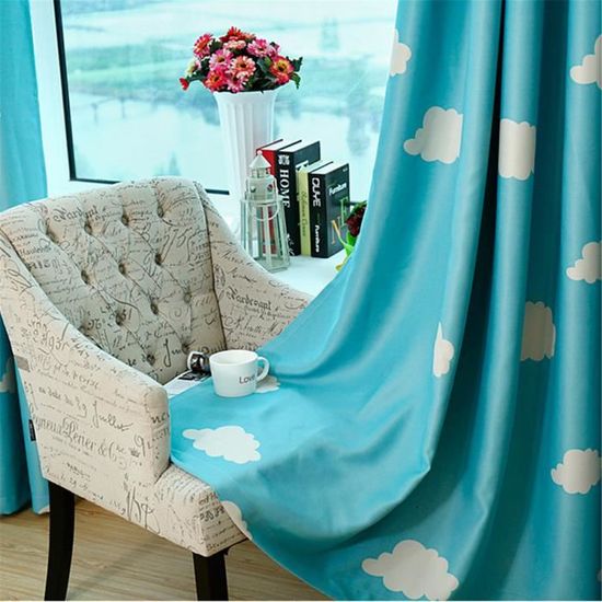 Rideaux occultants pour fenêtre de Chambre à Coucher et Enfant Dessin animé 30 % à 50