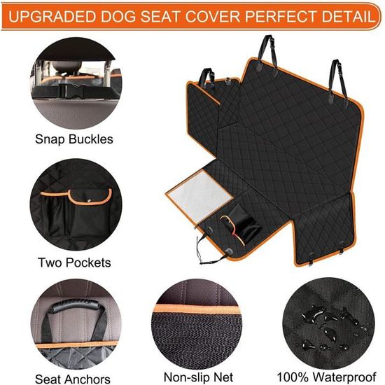 Housse De Siège Pour Chien Banquette Housse Protection Hamac Voiture Chien Imperméable 137*147cm