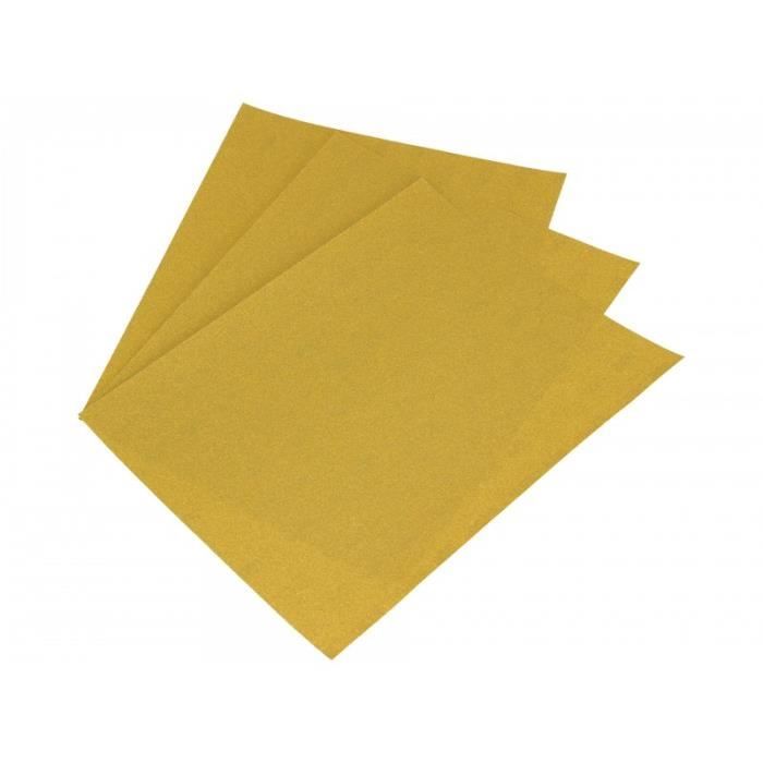 Feuille de papier abrasif imperméable 230mm x 280mm - Papier à poncer