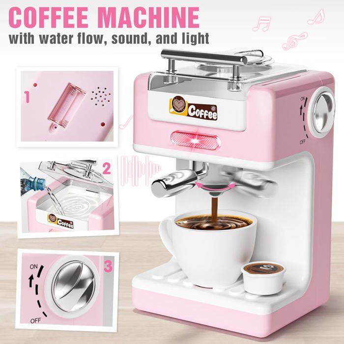 Kit Cuisine Enfant avec cafetiere Enfant, Machine à Pain, Tablier Kit Cuisine Enfant avec cafetiere Enfant, Machine à Pain, Tablier