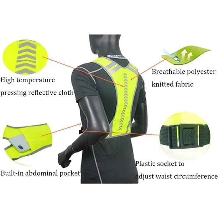 Gilet de sécurité haute visibilité - maille ajourée recyclée Yoko - sky