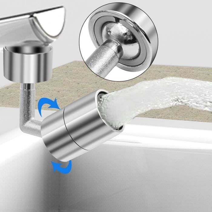 Aérateur de robinet universel rotatif à 1080 °, pivotant, résistant aux  éclaboussures, robinet en plastique à économie d'eau, tête de  pulvérisation, lavabo adaptateur d'extension de robinet - AliExpress