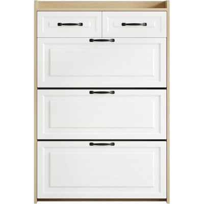 Armoire à Chaussures VICCO TORGE - Murale, à Bottes - Blanc - 178x80x39 Cm - Neuf