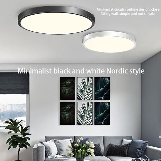 Plafonnier rond LED en aluminium 12 W, 1160 lm, 180°, IP20, 170 x 40 mm Leduni® Lot de 2 Lumère blanc neutre 6000 K