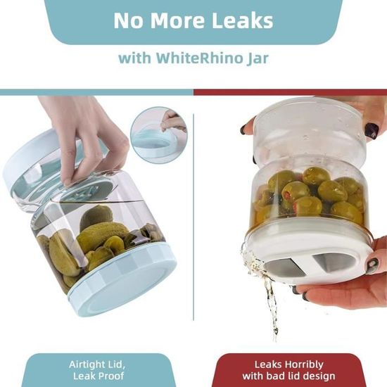 Bocal à Cornichons Avec Passoire, Bocal à Cornichons Et Olives Avec