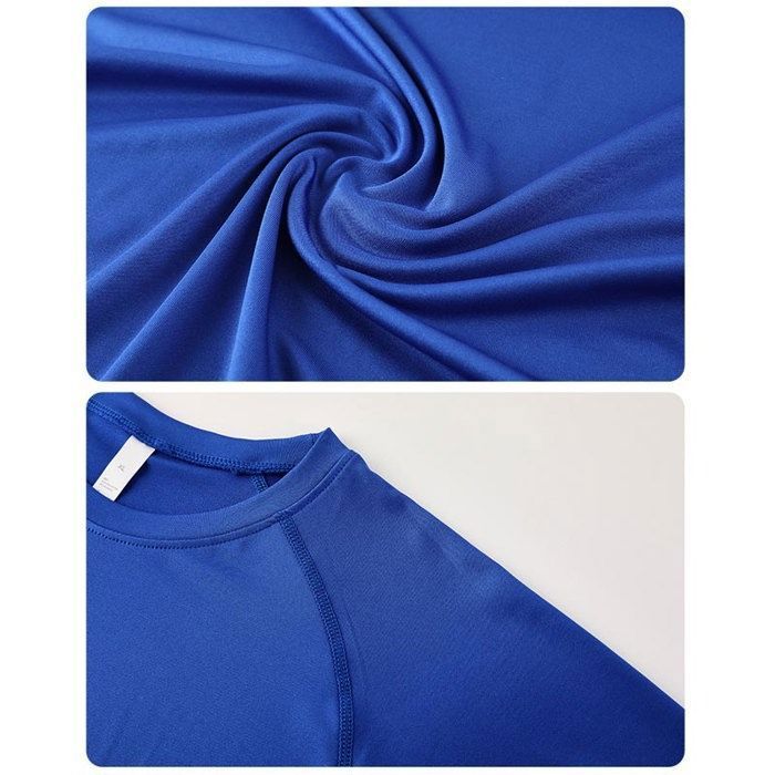 Meeteu T-Shirt Compression Homme Manches Longues - Baselayer Fitness Running Gym