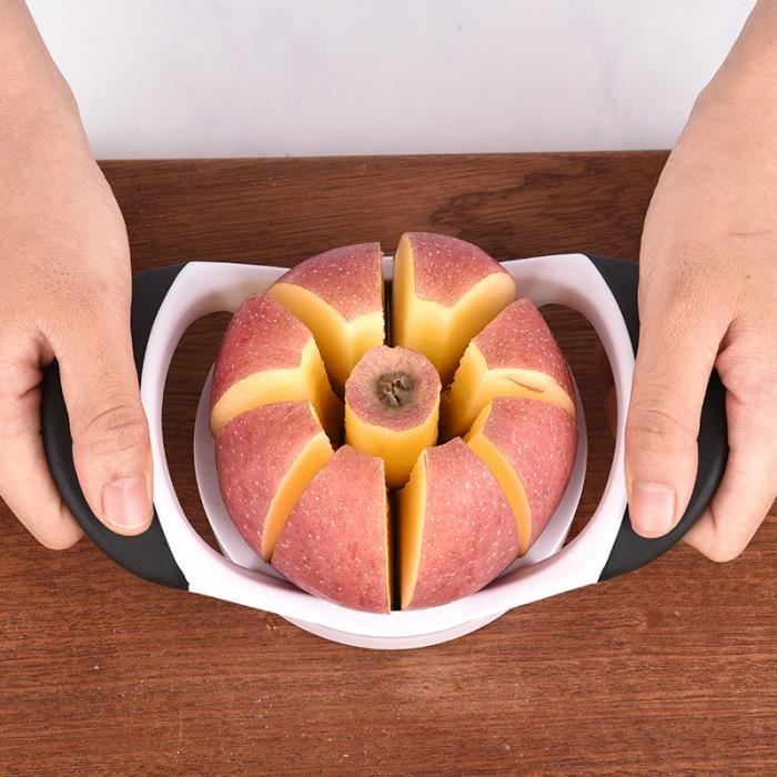 Coupe Pomme Acier Inoxydable Version améliorée Trancheuse Pomme En 12  Quartiers Fils Inox - Cdiscount Maison
