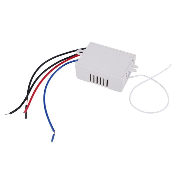 110-230V Interrupteur d'éclairage sans fil et kit de récepteur Interrupteur  auto-alimenté Luminaire d'éclairage à télécommande-3 - Cdiscount Bricolage
