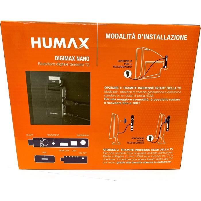 Humax Décodeur numérique terrestre DVB-T2 HD-2023T2 Digimax Nano ...