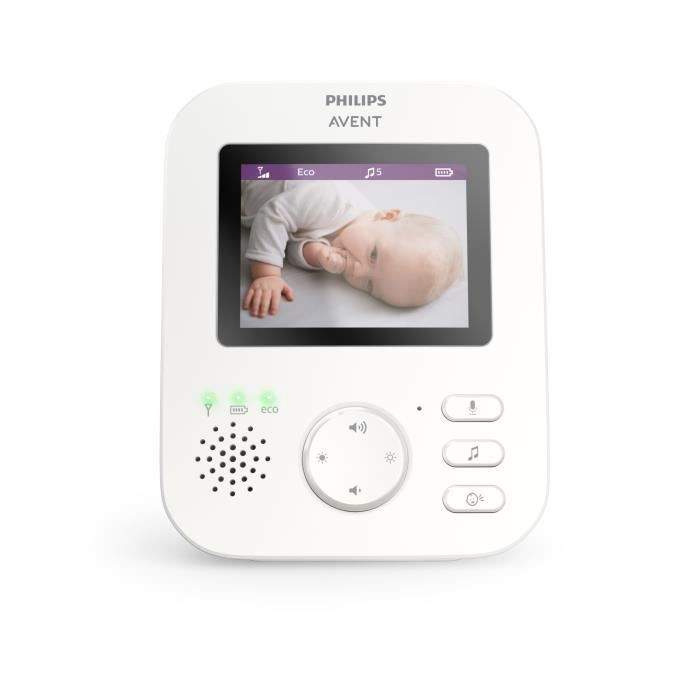 Ecoute-bébé vidéo numérique - PHILIPS AVENT - SCD833/26 - Mode Smart Eco -  Vision automatique - Blanc - Cdiscount Puériculture & Eveil bébé