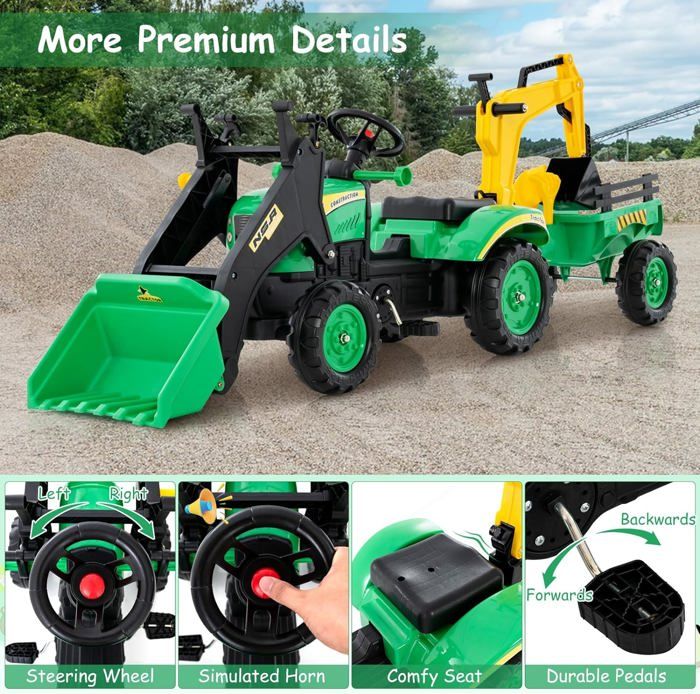 Tracteur Stronger XXL avec remorque SMOBY - Dès 3 ans