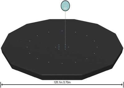 Bâche 4 Saisons Pour Piscine Hors Sol Ronde 401cm - Protection Débris, Algues - Pour Diamètre 396/360cm