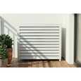 Casanoov cache clim & pompe à chaleur aneto aluminium blanc - taille m
