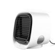 Ventilateur climatiseur portable, refroidisseur d'air évaporatif rechargeable à 3 vitesses
