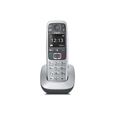 Téléphone Gigaset E 560 - Combiné filaire avec haut-parleur et identification de l'appelant - Noir et argent-0