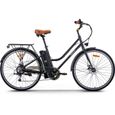 Vélo Électrique - WEGOBOARD - CityZen - 26'' Noir 7 vitesses Batterie 36V 10 Ah - Autonomie 60 km-0
