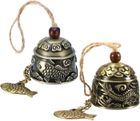 CZYDDD Carillons oliens Vintage 2 Vintage Fengshui Bell Classique Chinois Feng Shui Cloches Vent Mtal Jardin Suspendu Orne CARILLON EOLIEN