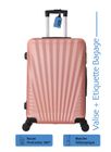 Valise Moyenne - ADC - 65cm - Rigide - 4 Roues 360° - 65L - Rose