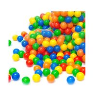 50 Golf Balles de Jeu en Plastique 5,5cm Set de Balles colorées pour Enfants Chiots