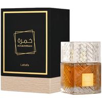 Eau de Parfum KHAMRAH 100 ml de Lattafa Arabe de Dubai Pour Unisex Notes de Myrrhe, fève Tonka grillée, Vanille, Benjoin, Ambre