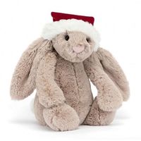Jellycat - BAS3CHRIS - peluche Bashful Christmas Bunny