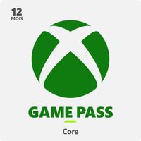 Abonnement Xbox Game Pass Core - 12 Mois - Code de téléchargement