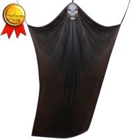 TD® Décoration Halloween Squelette Suspendu- Voile en Gaze suspendus fantôme Noir - bar maison hantée ornements