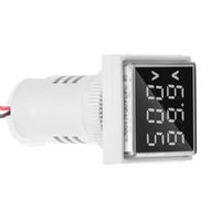 ESTINK voltmètre à LED numérique Indicateur de compteur de courant de tension alternative à affichage numérique LED 22mm 0-100A