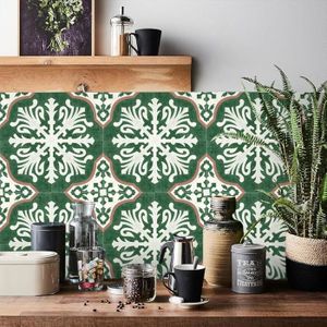 Panneau Mural En Céramique Peint Main - 36x48 Pouces - Style Méditerranéen Floral