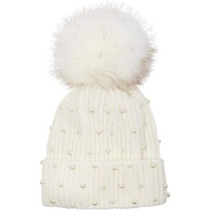 YAKASU Bonnet Femme Hiver - Chapeau Femme Pompon Bonnet en Tricot Chaud  Doublé Polaire Knitted Beanie Femme Bonnet Hats d'hiver Chic Fille Noir  Blanc : : Mode