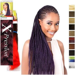 PERRUQUE - POSTICHE Extensions de cheveux et perruques et accessoires X-pression Premium Original Ultra Braid (55PCS)-6 (hellbraun) 247962