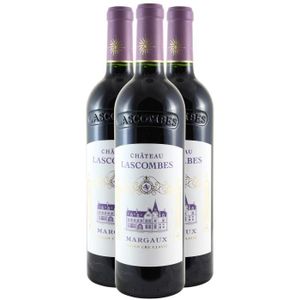 VIN ROUGE Château Lascombes Rouge 2020 - Lot de 3x75cl - Vin