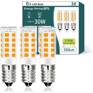 Ampoule LED E14 Blanc Chaud 2.5W, Équivalent 25W, Maxuni Ampoule