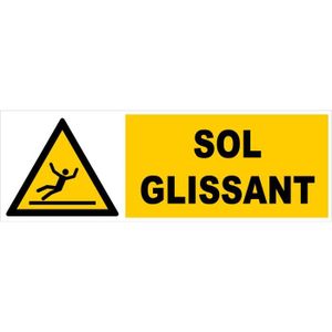 Panneau De Signalisation Sol Glissant Achat Vente Pas Cher