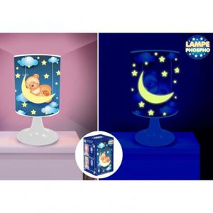 LAMPE A POSER Lampe Phosphorescente - Ourson et Lune