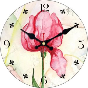 OBJET DÉCORATION MURALE Horloge Murale Fleur 5 16 pouces (40 cm) Horloge m