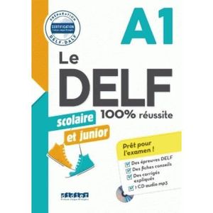 LIVRE LANGUE FRANÇAISE Livre - le DELF - 100% réussite ; FLE ; A1 ; livre + MP3